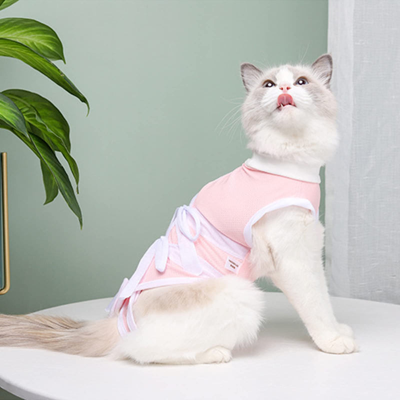 URROMA 1 PC Cat Recovery Suit Cat Wound Surgery E-Collar Alternative for Cats Dogs Post Surgery for Cats Pets S - PawsPlanet Australia