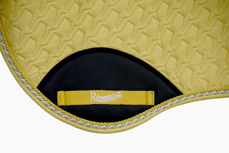 Rhinegold Performance Saddle Cloth Yellow Full - PawsPlanet Australia