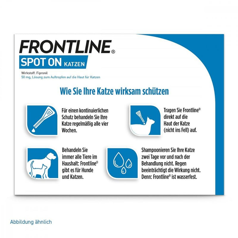 FRONTLINE SPOT ON against ticks and fleas for cats 6 pieces. - PawsPlanet Australia