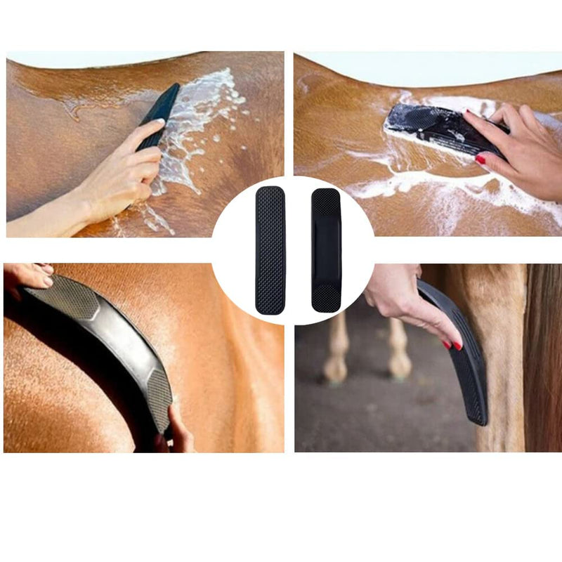 Horse Grooming Brushes, 6-in-1 Horse Grooming Brush, Massage Comb for Horses, Massage and Grooming, Painlessly Removing Loose Hair, Fur and Dirt - PawsPlanet Australia