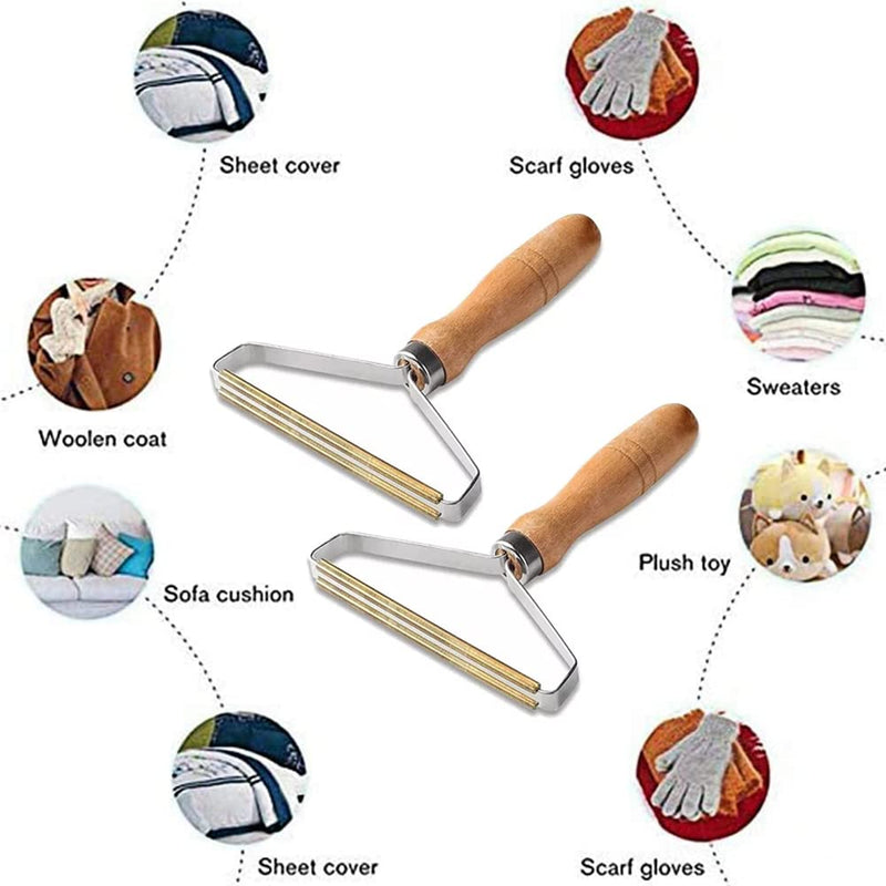 Portable lint remover animal hair, reusable pack of 2 lint roller animal hair, animal hair remover for removing lint or animal hair from clothing, sofas, beds - PawsPlanet Australia