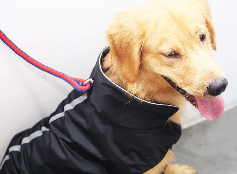 PETCEE Dog Jackets,Dog Winter Coat Warm Dog Clothes Jacket for Small Medium Large Dogs with Lofty Collar Waterproof Windproof Pet Dogs Apparel for Cold Weather - 2 Layer (XS - 5XL) XS Black - PawsPlanet Australia