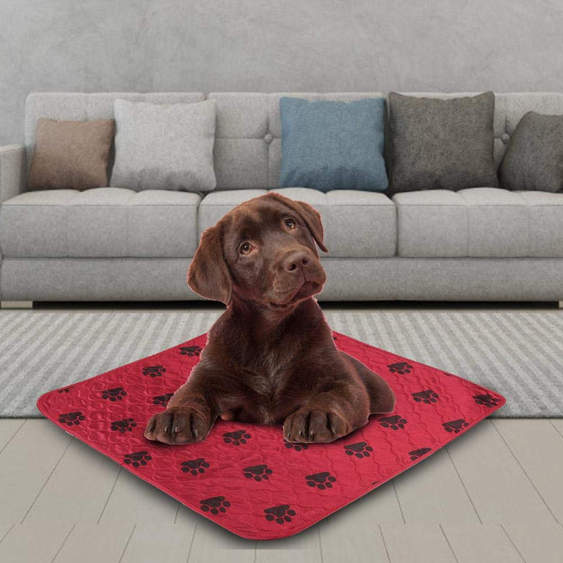 80 * 90Cm Red Reusable Waterproof Dog Changing Pad-Affordable And Durable Pet Pad - PawsPlanet Australia