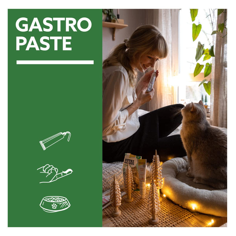 GimCat EXPERT LINE Gastro Intestinal Paste - Functional cat snack supports digestion and intestinal flora - 1 tube (1 x 50 g) 50 g (pack of 1) - PawsPlanet Australia