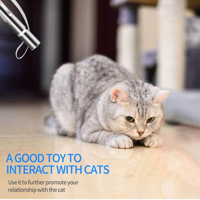 TEFIRE 7 in 1 USB Rechargeable Multi-Angle Cat Dog Training Tool, LED Cat Toy, Mini Flashlight, Multiple Pattern Pet Command Light - PawsPlanet Australia