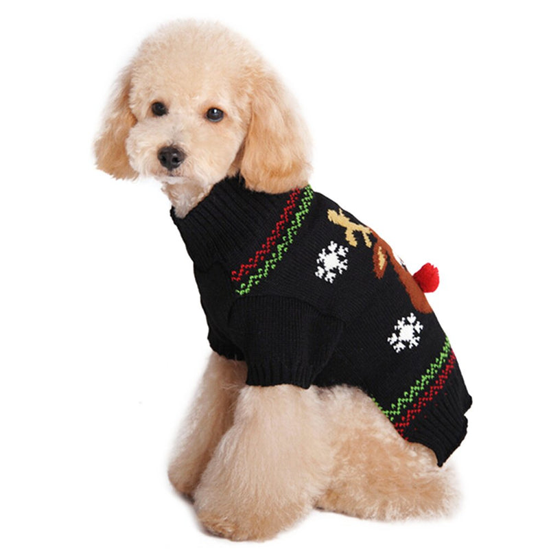 [Australia] - NACOCO Rudolph The Red Nosed Reindeer Sweater Pet Holiday Clothes Cat Sweater Dog Sweater Winter Clothing Teddy Poodle Autumn Winter Clothes Dog Clothes Medium 