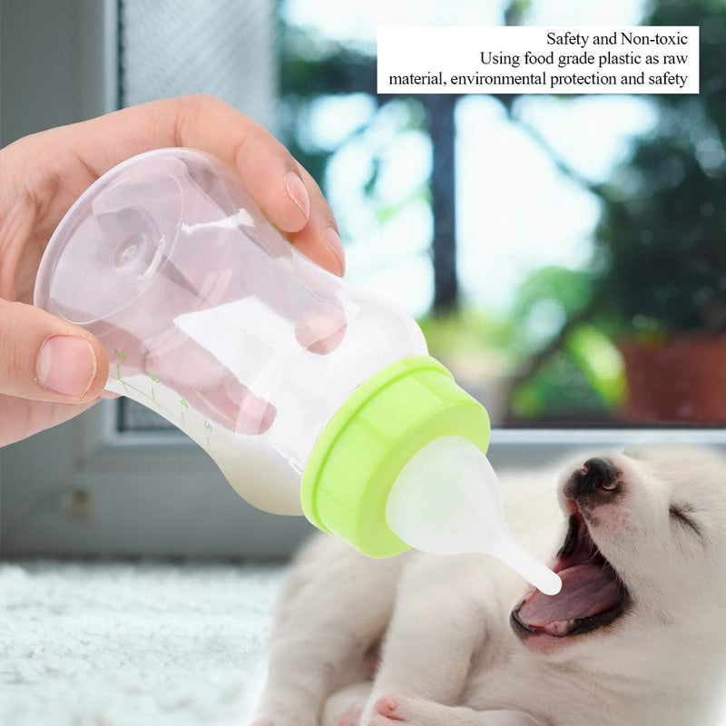 4Set Pet Kitten Nursing Bottle Kits,Transparent Durable Cat Dog Feeding Bottle with Silicone for Nursing Small Cats Dogs 60ml - PawsPlanet Australia