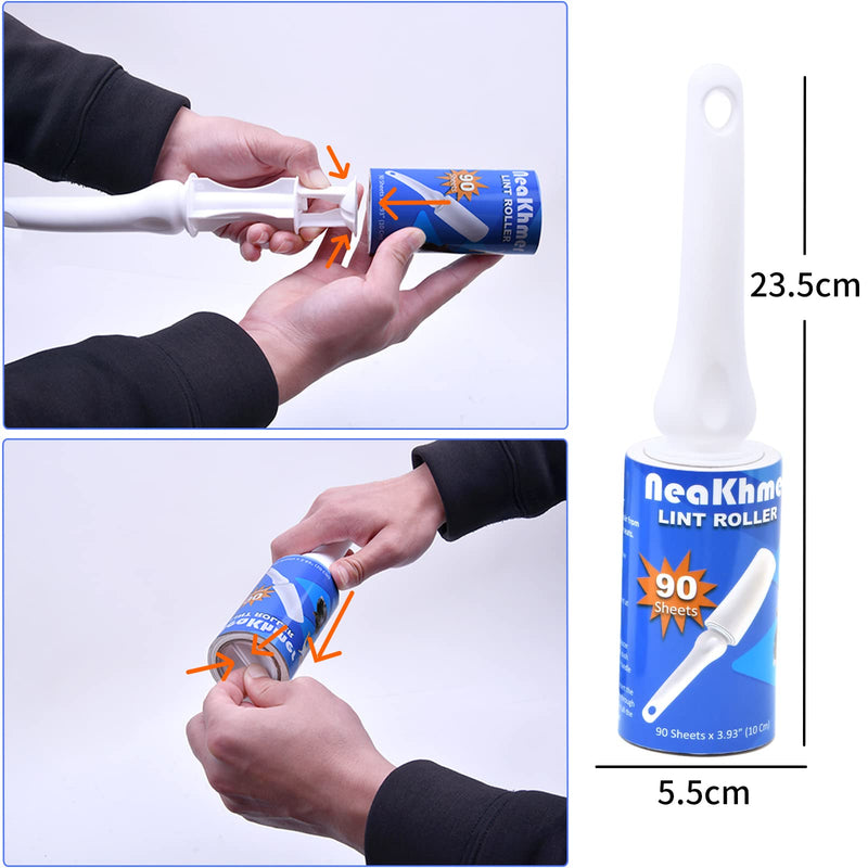 Lint roller for pet hair 540 sheets, extra sticky portable lint remover, lint roller clothes, remover cat dog hair, lint roller animal hair - PawsPlanet Australia