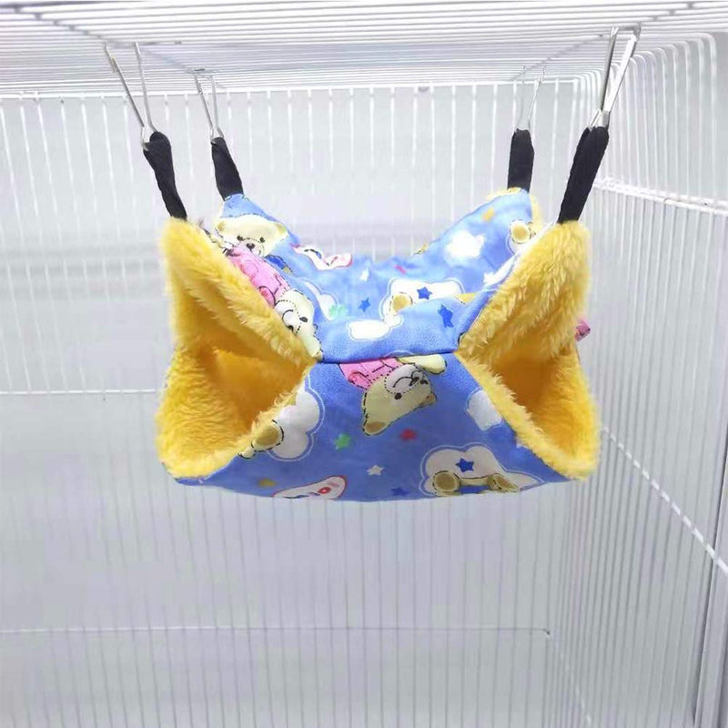 [Australia] - Yu-Xiang Hamster Four Seasons Double Sided Hammock Pet Sleeping Bag Rat House Hanging Bed for Hanging Guinea Pig Hamster Rat and Hedgehog L 