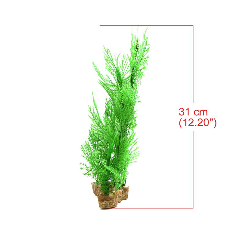 [Australia] - uxcell Green Plastic Lifelike Plant Decor Aquarium Terrarium Reptiles Tank Decoration Habitat Ornament 