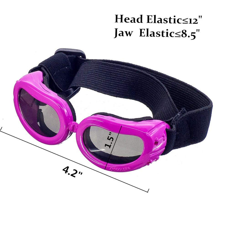 [Australia] - OxyPlay Adorable Cute Dog Goggles Extra Small Pink Anti-Ultraviolet Sunglasses for Chihuahua Small Breeds Pet 