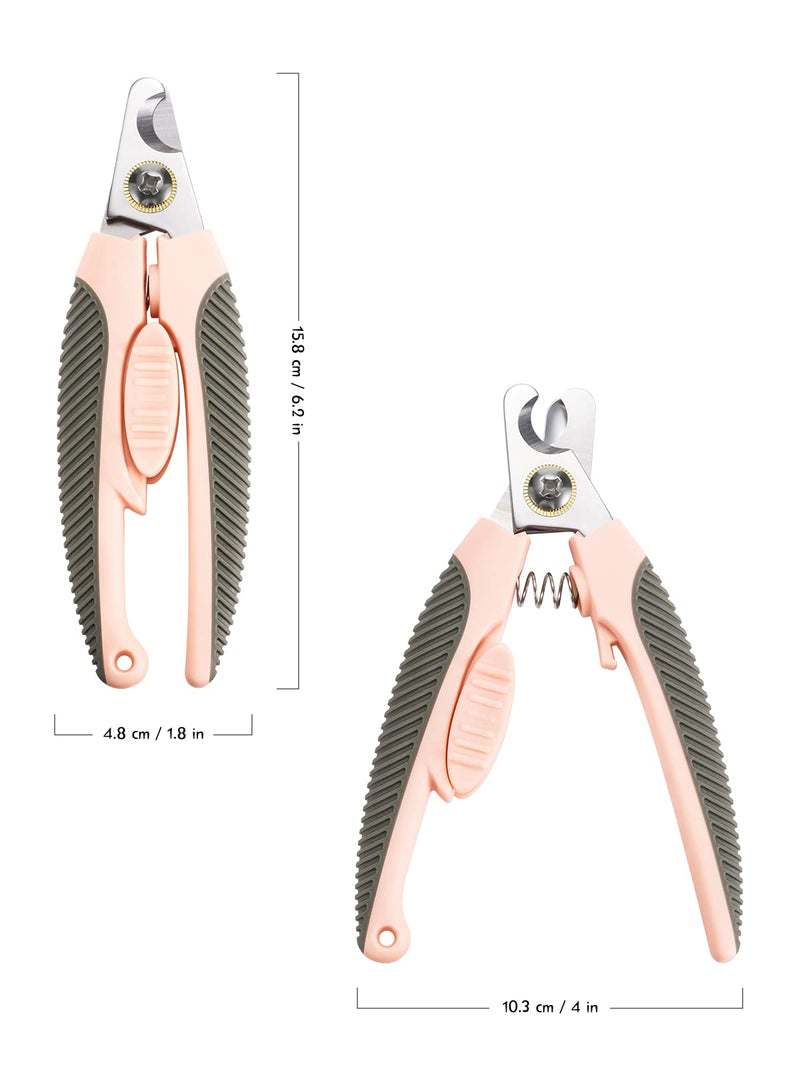 Lesfit Professional Claw Scissors for Dogs with Nail File, High Quality Claw Scissors for Cats, Large & Medium Pets Nail Clippers with Safety Protection L - PawsPlanet Australia