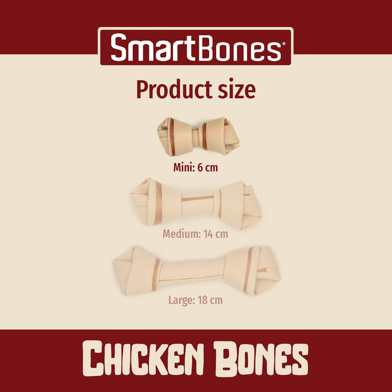 SmartBones Mini Chicken Bones Rawhide-Free Chewy Treats for Dogs, Made With Tasty Chicken and Vegetables - PawsPlanet Australia