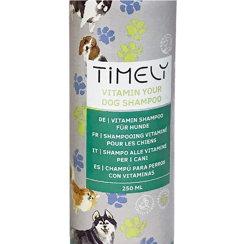 Timely Regenerating Dog Shampoo with Vitamins, 250 ml - PawsPlanet Australia