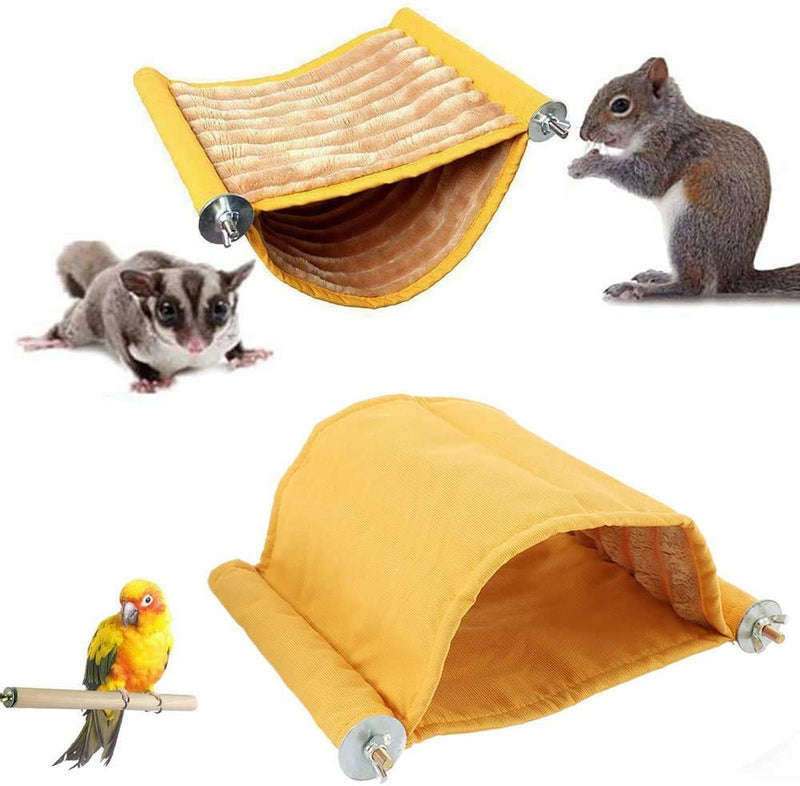 Hamster Hammock House Mouse Rat Hanging Swing Warm Bed Small Pet Animal Double Layer Cage Tent Hut Nest for Mouse Rat Hamster Playing Sleeping - PawsPlanet Australia