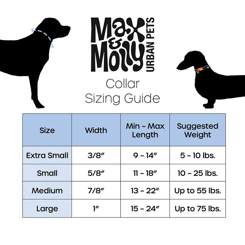 [Australia] - Max & Molly Ultra Comfortable Padded Neoprene Sport Dog Collar with Smart Id Tag Small Comic 