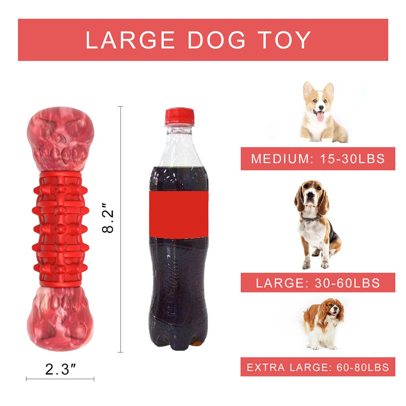 Tough Dog Chew Toys for Aggressive Chewer Large Breed, Best Durable Indestructible Dog Chew Toy for Medium & Big Breed, Super Strong Birthday Dog Teething Toy to Keep Them Busy. Nylon and Rubber - PawsPlanet Australia