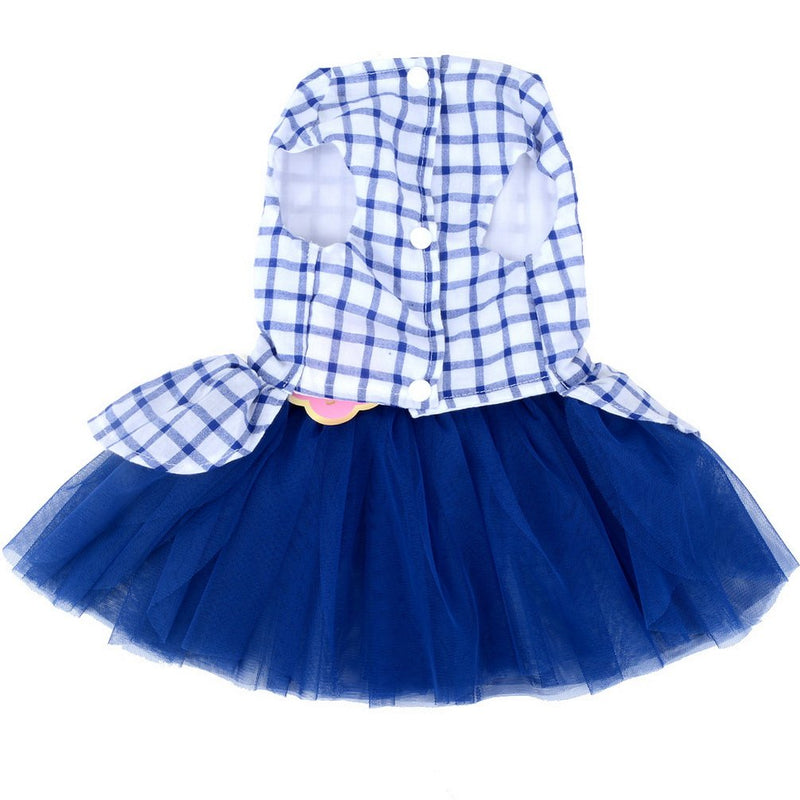 [Australia] - SMALLLEE_LUCKY_STORE Pet Dresses Small Dog & Puppies XL Blue 