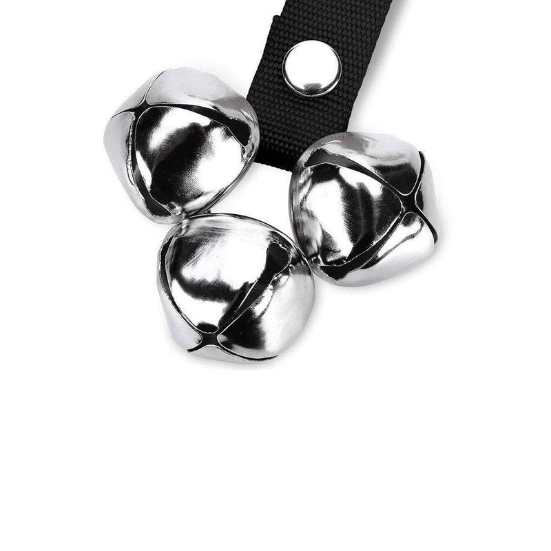 [Australia] - CATHYLIFE Dog Doorbells for Potty Training/Door Knob/Go Outside, Premium Quality Dog Bells, Adjustable Door Bell, Training Your Puppy The Easy Way nylon/black 