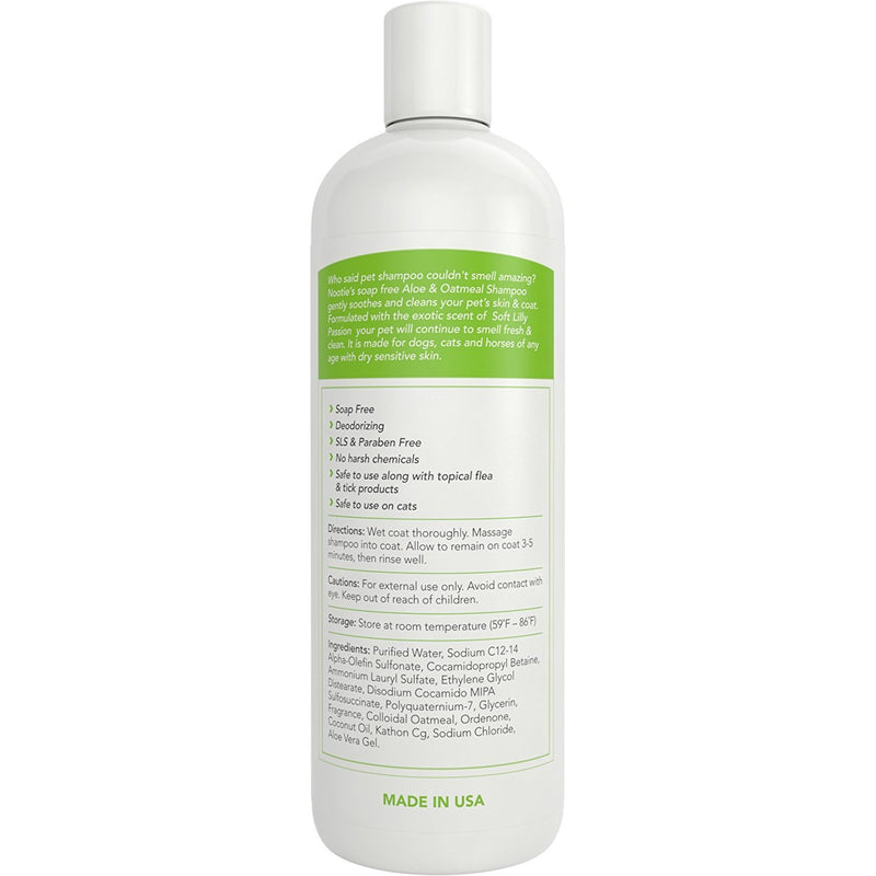 [Australia] - Nootie ❶ Dog Shampoo with Soothing Aloe Best for All Pets Including Dogs, Cats, and Horses - 100% All Natural Deodorizing Soap Free Formula Provides Itchy Skin Relief - 16 Oz. 