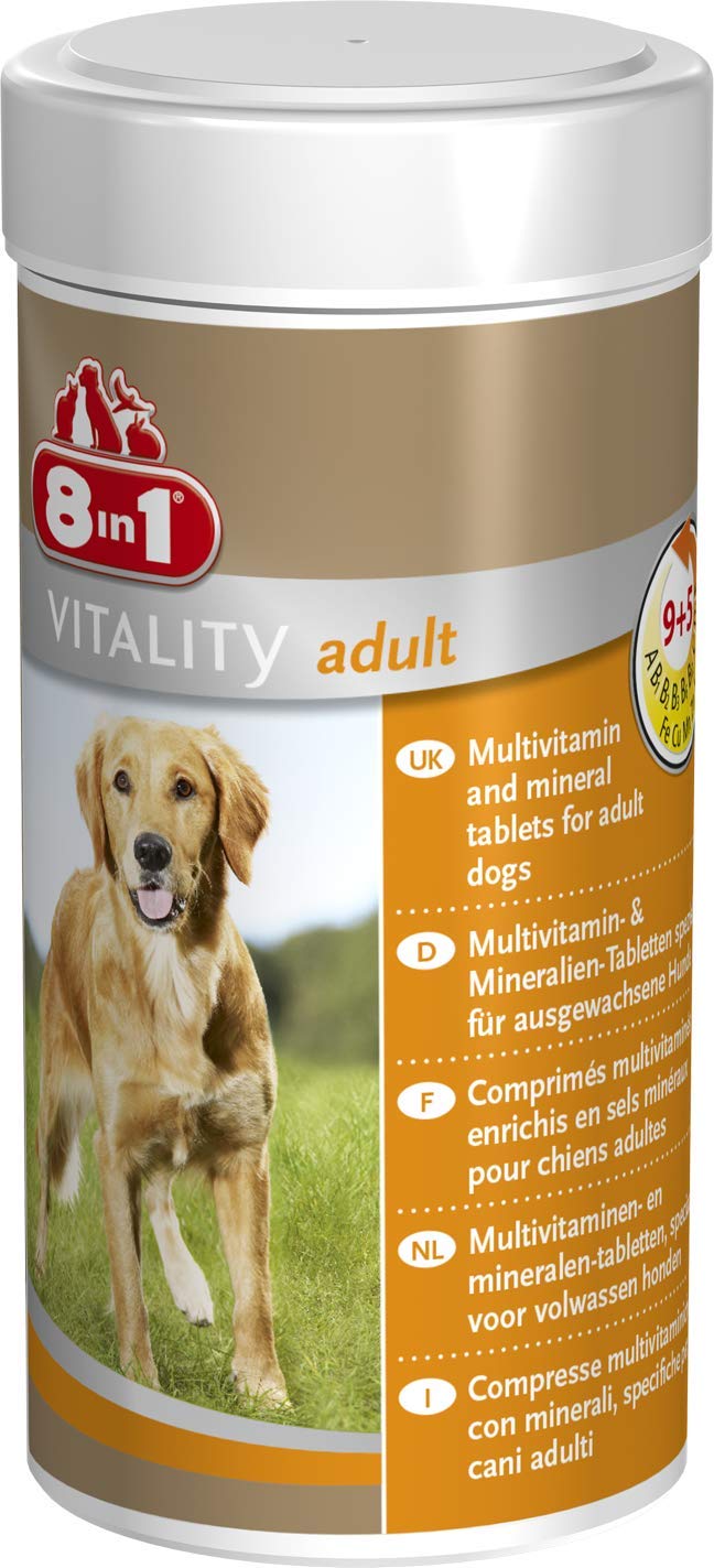 8in1 multivitamin tablets adult - for nutritional supplementation for adult dogs, 1 can (70 tablets) adult - PawsPlanet Australia