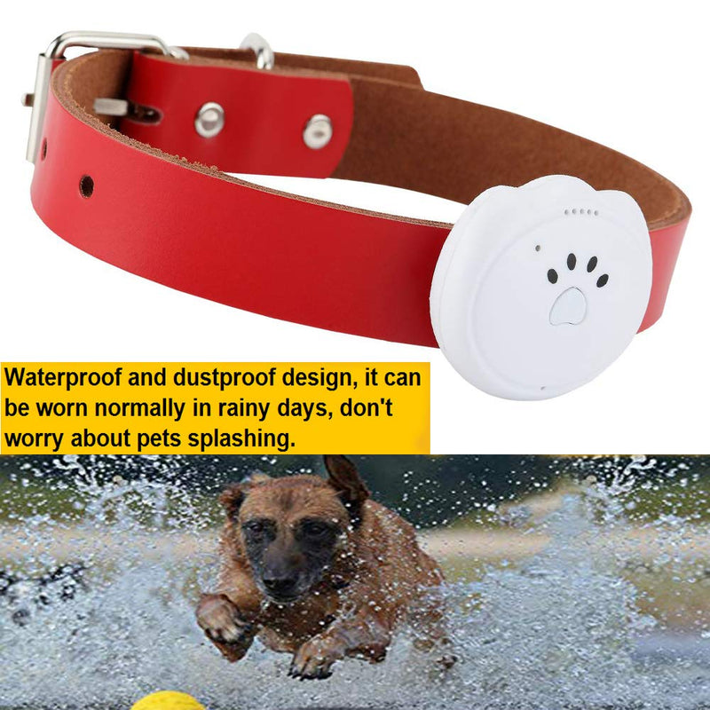 Jason Zeng GPS Pet Tracker & Activity Monitor Intelligent 5-Level Positioning System, No Subscription Fee IP67 Depth Waterproof Pets & Rare Animal Searcher Locator Trajectory Tracking Alarm white - PawsPlanet Australia