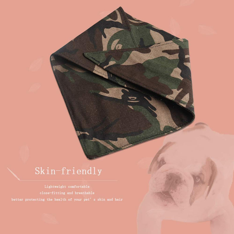 YOFASEN Adjustable Pet Saliva Towel, Camouflage Bandage Dog Collar And Bib, Bite-Resistant Cat Pet Supplies，Camouflage+Color/M-42 * 42 * 60 M-42*42*60 Camouflage+color - PawsPlanet Australia