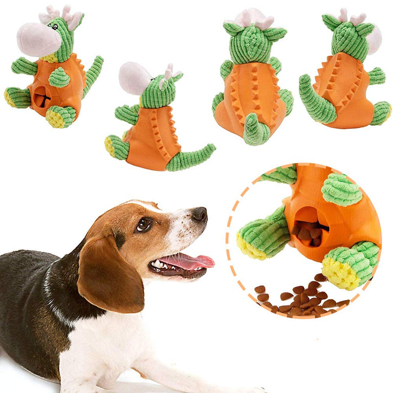 LWZko Dog Toy, Dog Plush Chew Toy, Molar Plush Toys Dog Toy, Dog Treat Dispenser, Silicon Dinosaur Shape Plush Fabric Squeaky Toy for Dogs, Dog Training Games, Interactive Dog - PawsPlanet Australia