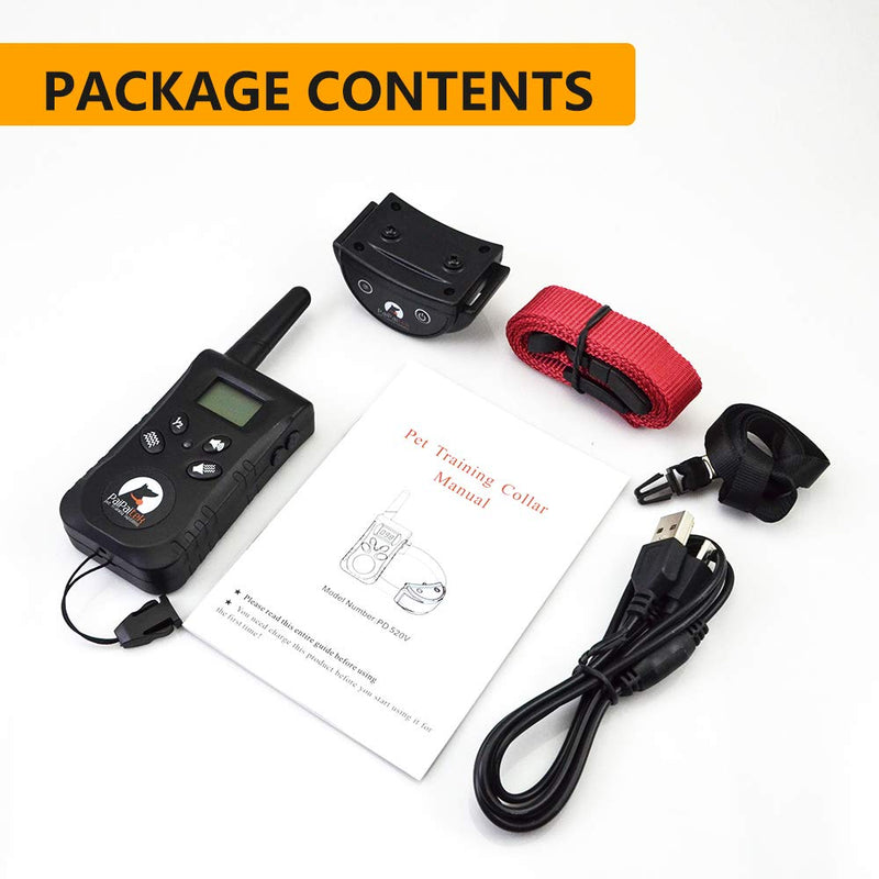 [Australia] - Paipaitek No Shock Safe Dog Training Collar Rechargeable Waterproof Red 