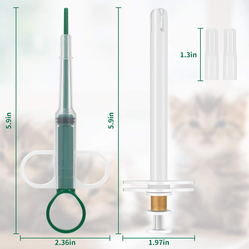 4 Pieces Pet Syringe Pet Pill and Liquid Feeding Dispenser Safety Cat Dog Pill Popper Soft Tip Pet Tablet Pill Feeder for Cat Dog Puppy Kitten - PawsPlanet Australia