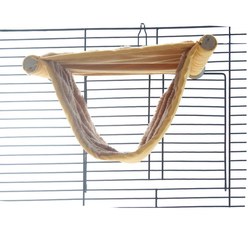 Double Bunkbed Hammock Sleep Bed Cage Play Platform with Warm Fleece for Hamster Mice - PawsPlanet Australia