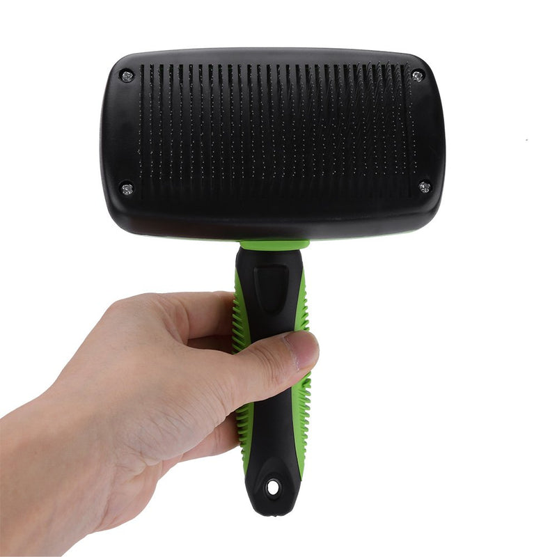 Oumefar Self Cleaning Pet Slicker Brush Dog Comb Cats Hair Removal Beauty Grooming Tool for Long Short Haired Dogs - PawsPlanet Australia