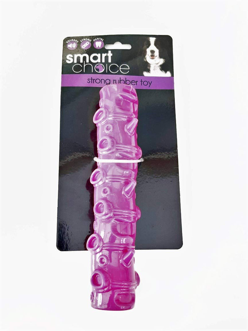 Smart Choice Strong Rubber Squeaky Chew Toy for Dogs (Pink) Pink - PawsPlanet Australia