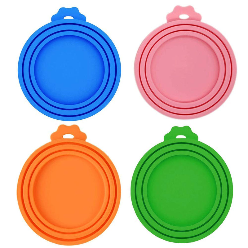 LABOTA 5 Pack Can Covers Universal Silicone Can Lids for Pet Food Cans, FDA Certified Food Grade Silicone & BPA Free (One fit 3 Standard Size Food Cans) - PawsPlanet Australia