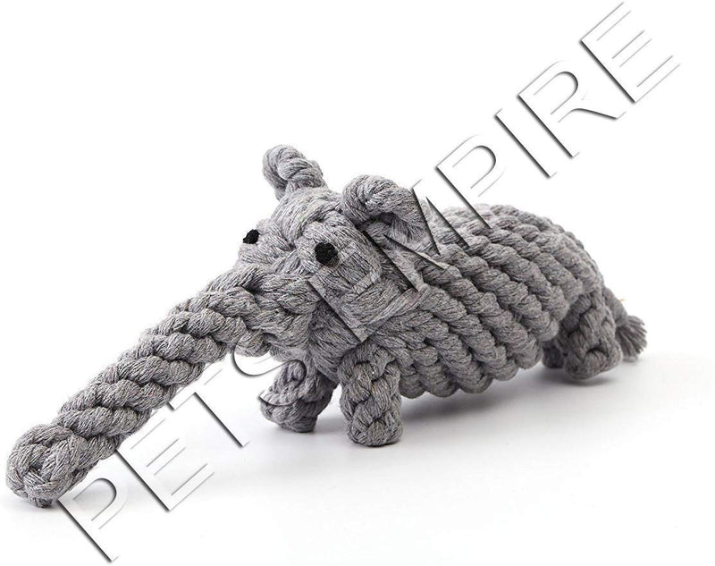 PETS EMPIRE Rubber Cotton Braided Rope Toys Dental Health Teeth Cleaning for Dog Biting (Colour May Vary) - Pack of 9 - PawsPlanet Australia