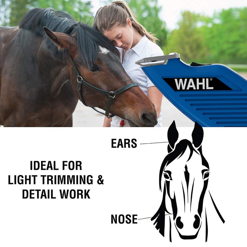 [Australia] - Wahl Professional Animal Pocket Pro Horse, Dog, Cat, and Pet Compact Trimmer and Grooming Kit Blue 