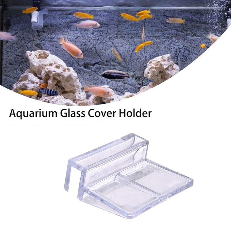 Weilan 8mm Aquarium Fish Tank Glass Cover Clip Lid Support Holder Acrylic for Rimless Aquariums,12PCS - PawsPlanet Australia