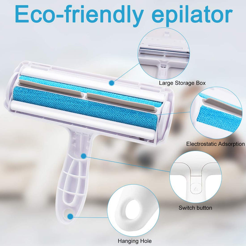 Miotlsy Pet Hair Remover Roller Reusable Pet Fur Remover Roller for Furniture, Easy to Clean Pet Hair for Cat Dog from Furniture, Carpets, Bedding, Clothing etc - PawsPlanet Australia