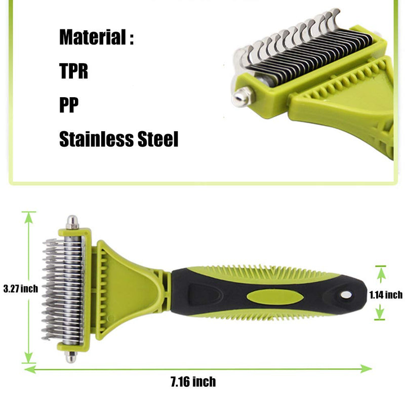 [Australia] - AMOCANE Dog Combs Removes Tangles Knots Loose Fur and Dirt for Dogs and Cats with Short or Long Hair Pet Grooming Brush Dematting Comb Professional Grooming DG001 