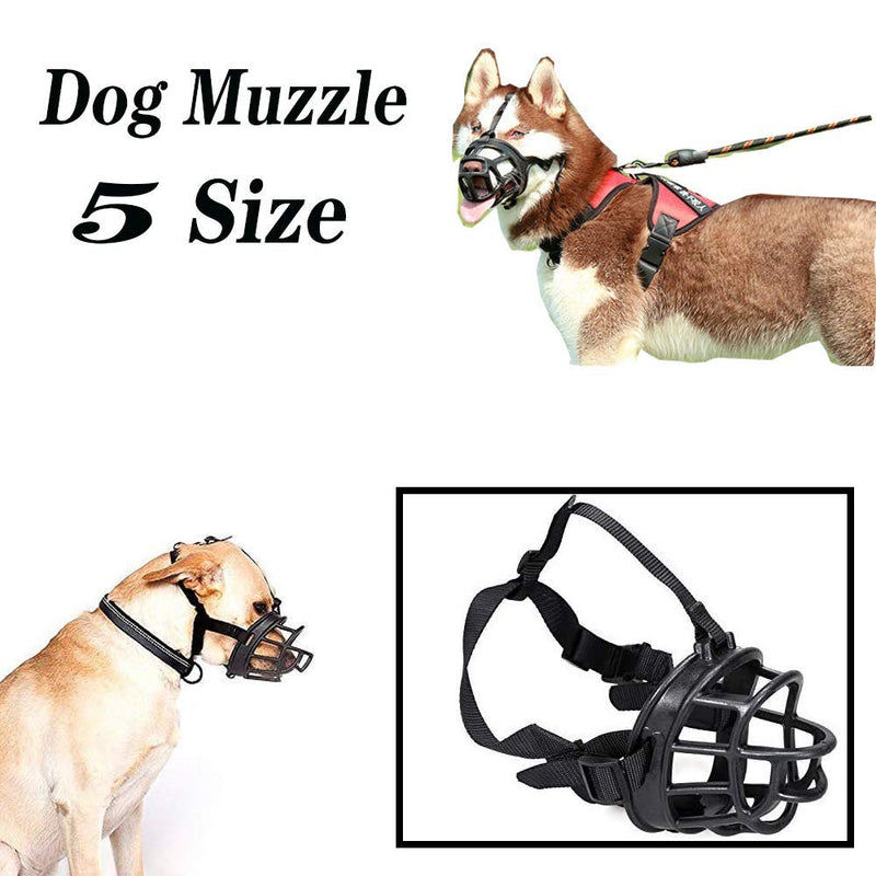 GZGZADMC Dog Muzzle, Soft Silicone Basket Muzzle for Dogs, Adjustable Silicone Basket Dog Muzzles, Breathable and Adjustable, Allows Drinking, Panting, and Eating-XXL - PawsPlanet Australia