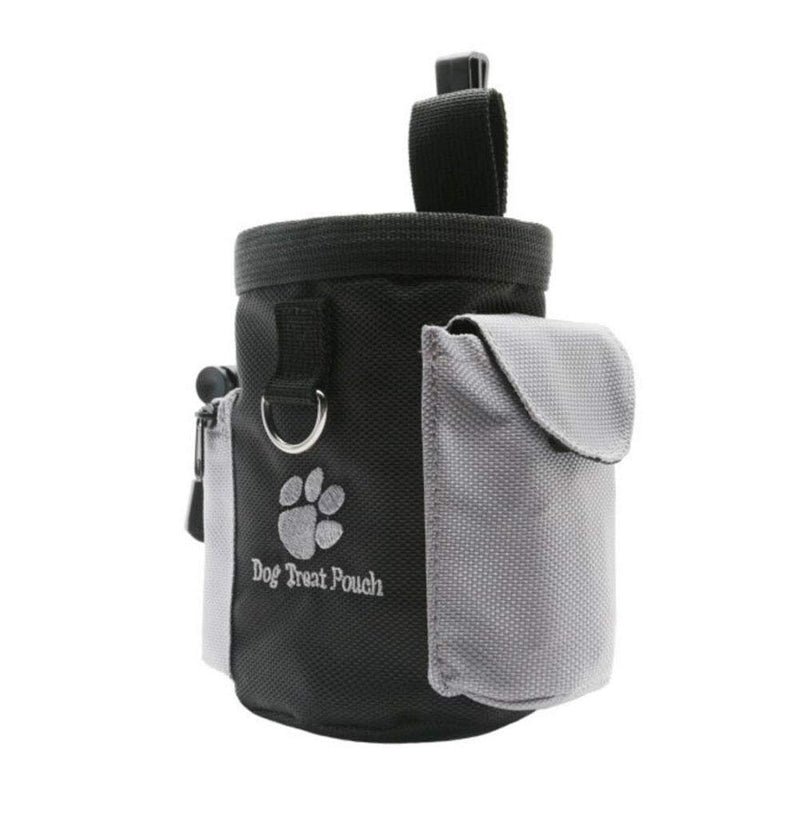 Oyccen Dogs Training Waist Bag Treat Pouch with Built-in Poop Bag Dispenser Pet Food Snack Storage Bags Black - PawsPlanet Australia