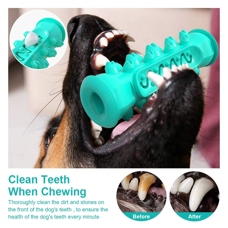 Dog Chew Toothbrush Toys, Dog Teeth Cleaning Toy, Durable Dog Toothbrush Stick for Small Medium Dogs Puppy Dental Care Tooth Cleaning (Lake Blue) Lake Blue - PawsPlanet Australia