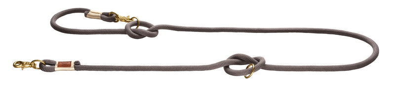 HUNTER Adjustable leash Sansibar Rantum, 12/200 Rope, grey M - PawsPlanet Australia