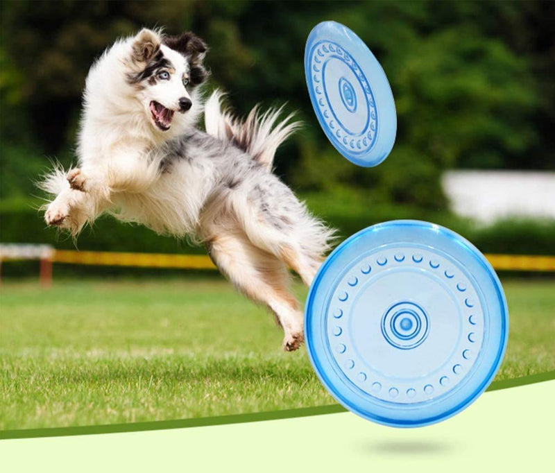 Petper Dog Flying Disc Toy, Dog Frisbees Durable Pet Toy 9" Navy Blue - PawsPlanet Australia