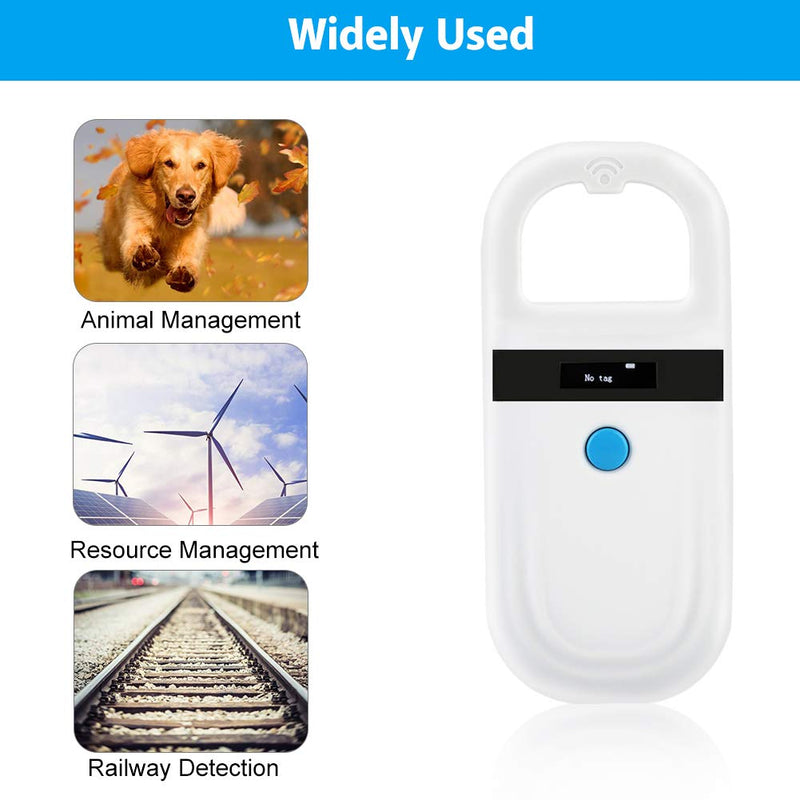 Chip reader for animals animal pet tag chip reader microchip reader microchip scanner microchip scanner RFID 134.2Khz, pet tag ID microchip scanner for animal tracking FDX-B - PawsPlanet Australia
