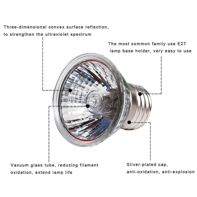 CTKcom 25W UVB Light UVA Bulb Halogen Basking Bulb(4 Pack)- 110V Full Spectrum Reptilian Lamp Lizard Lamp UV Heating Lamp Spot Lamp for Turtle Aquarium Aquatic Reptile Lizard Habitat Heat Light,4 Pcs - PawsPlanet Australia