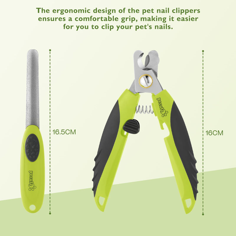 pecute claw scissors for dogs with nail file, professional claw care made of stainless steel, claw pliers for dogs with safety protection - PawsPlanet Australia