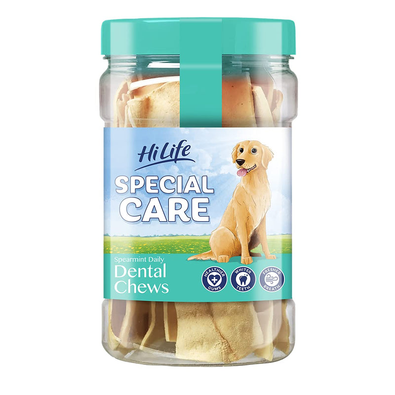 HiLife Special Care Daily Dental Dog Chews Spearmint '3 x Jars - Total 36 Chews' 12 Count (Pack of 3) - PawsPlanet Australia