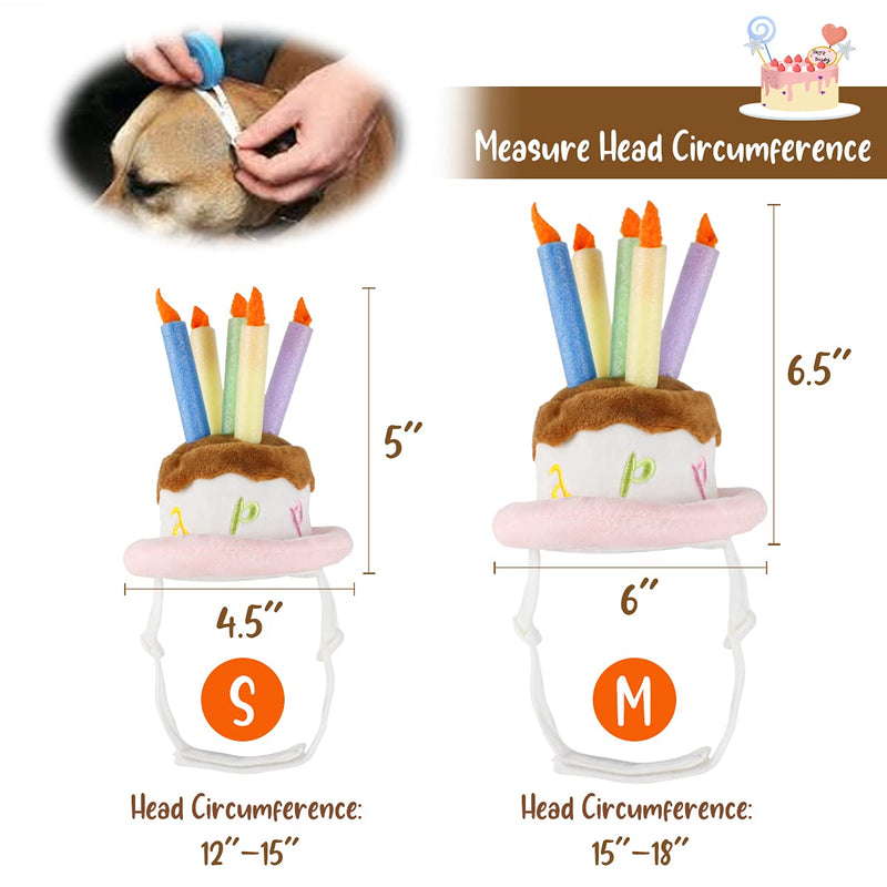 Namsan Cat Birthday Hat Small Dog Birthday Cake Hat Dog Birthday Party Supplies, Small - PawsPlanet Australia