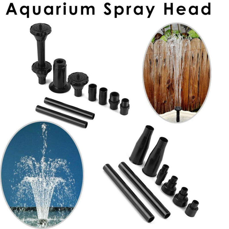 TOPBATHY 9 Pcs Fountain Pump Nozzle Set Water Spray Heads for Submersible Pump Pool Pond Fountain - PawsPlanet Australia